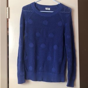 Crochet polka dot sweater